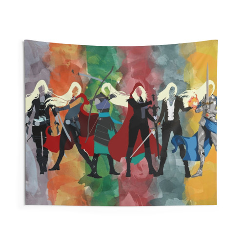 Throne of Glass Series Watercolor Tapestry