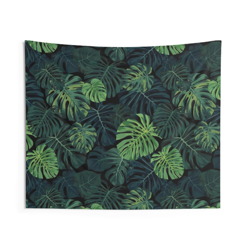 Monstera Leaves Tapestry - Vintage Botanical Wall Hanging