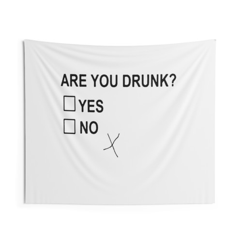 Are You Drunk? Yes/No Checkbox Tapestry