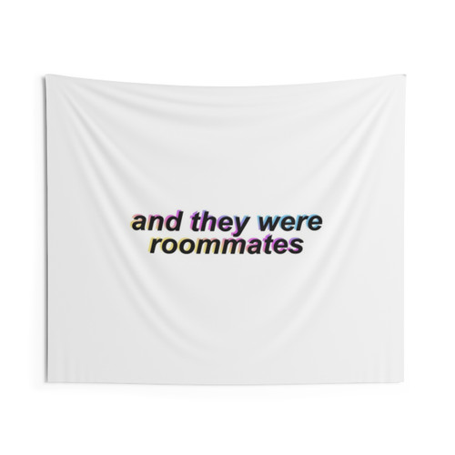 and They Were Roommates Black Tapestry