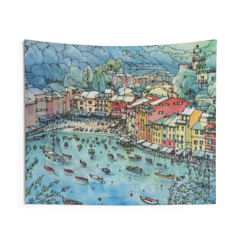 Portofino, Italy Landscape Tapestry