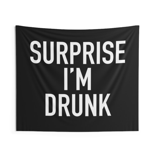 Funny Drunk Surprise Tapestry
