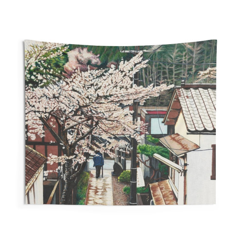 Japanese Cherry Blossom Tapestry