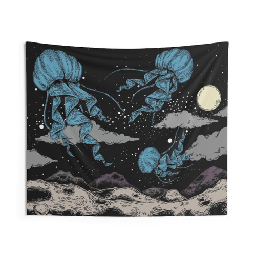Space Jellyfish Tapestry
