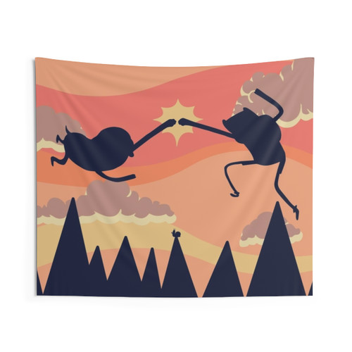 Epic Fist Bump! Adventure Time Tapestry