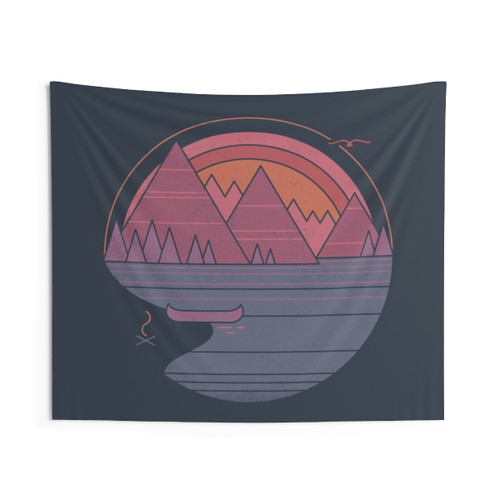 The Mountains Are Calling Tapestry - Vintage Landscape Art