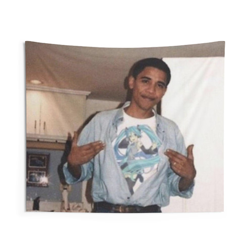 Anime-Inspired Obama Tapestry Wall Hanging