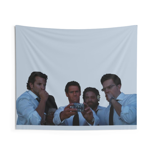 The Hangover Movie Tapestry featuring Bradley Cooper, Ed Helms, and Zach Galifianakis