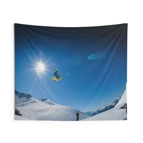 Snowboarding in the Alps Summer Tapestry