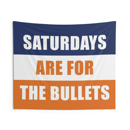 Gettysburg College Tapestry featuring the school's Bullets logo