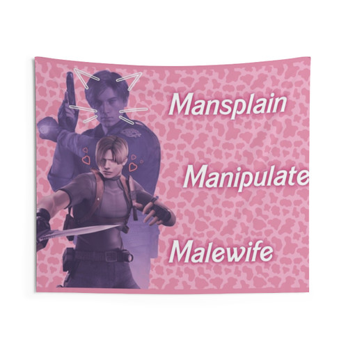 Resident Evil Leon Kennedy Cow Tapestry