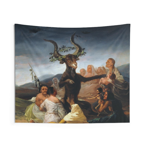 Vintage Witches Sabbath Tapestry by Francisco Goya