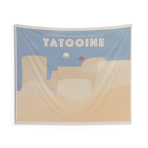 Galactic Travel Tatooine Tapestry - Star Wars Inspired Home Decor