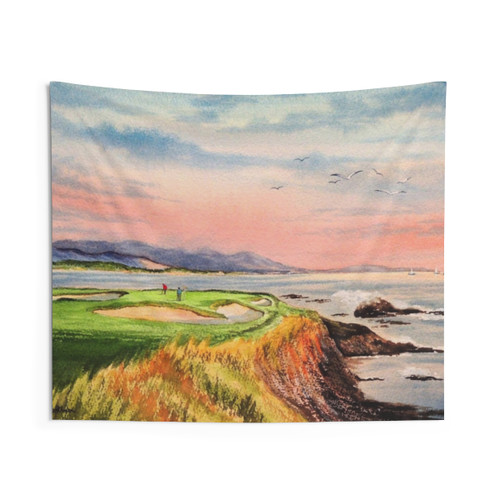 Pebble Beach Golf Course 7th Hole Tapestry