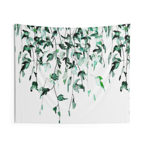 Watercolor Ivy Tapestry Wall Hanging
