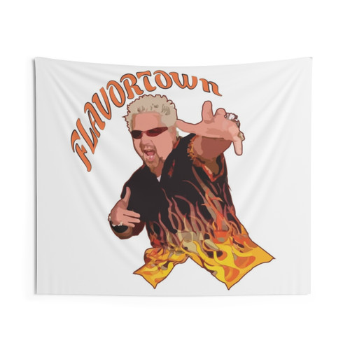 Guy Fieri Flavortown Tapestry - Iconic Food Network Decor
