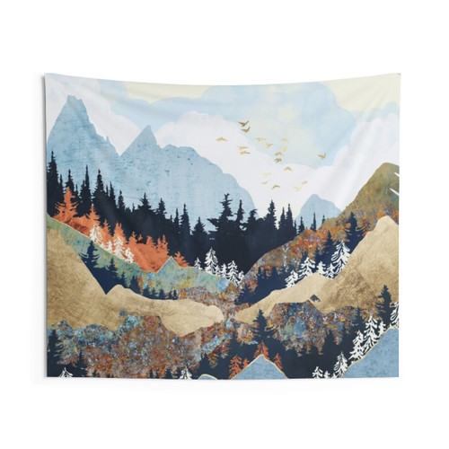 Spring Flight Abstract Tapestry