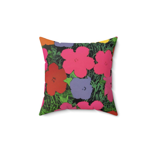 Andy Warhol Flower Pillow