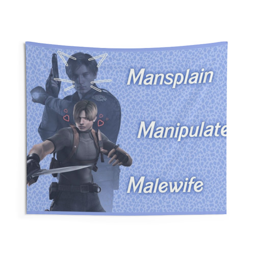 Resident Evil Leon Kennedy Leopard Tapestry