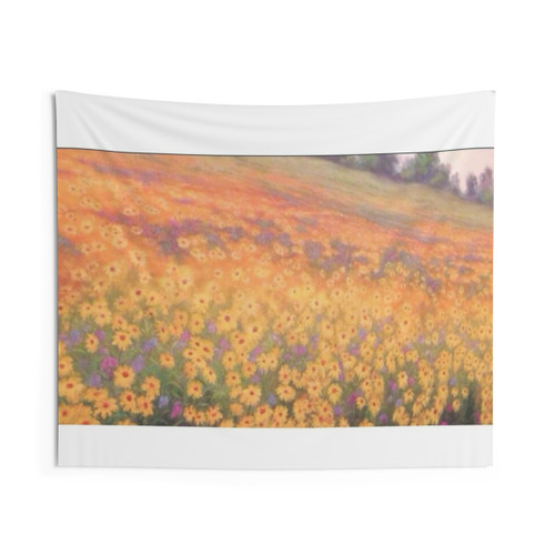 Wildflower Mural Tapestry - Parks and Recreation Decor