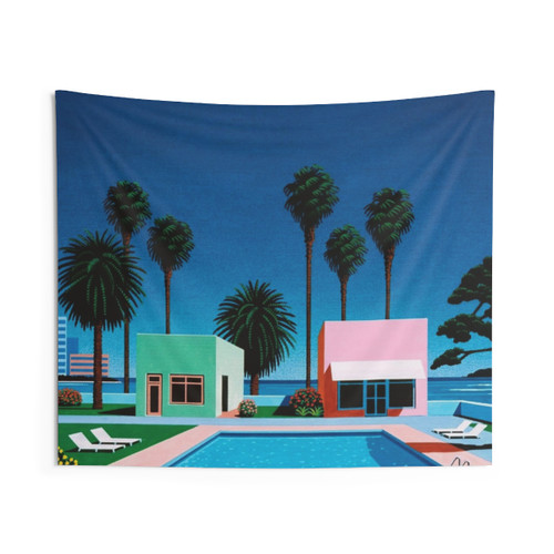 Hiroshi Nagai Vaporwave Tapestry