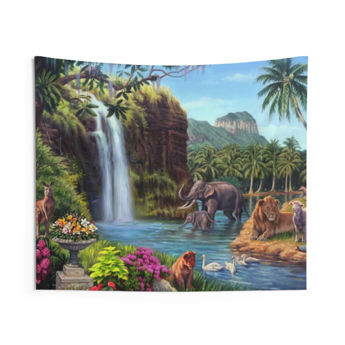 Paradise Setting Tapestry - Handcrafted Wall Art