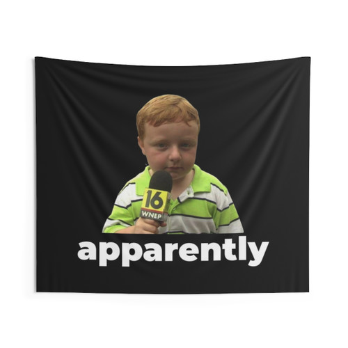 Funny Apparently Kid Tapestry