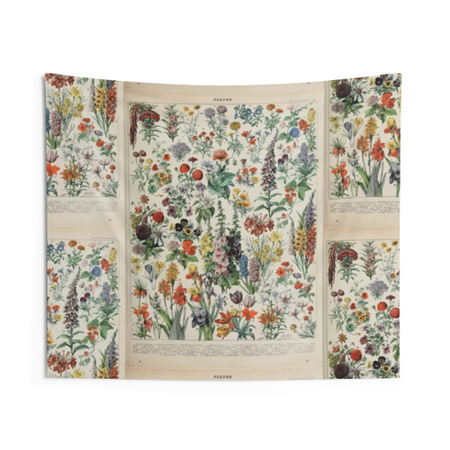 Adolphe Millot Floral Tapestry Art Print