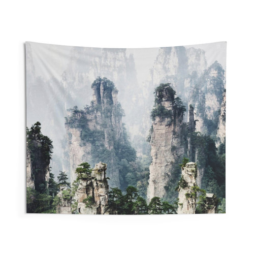 Floating Mountains Zhangjiajie National Park Tapestry