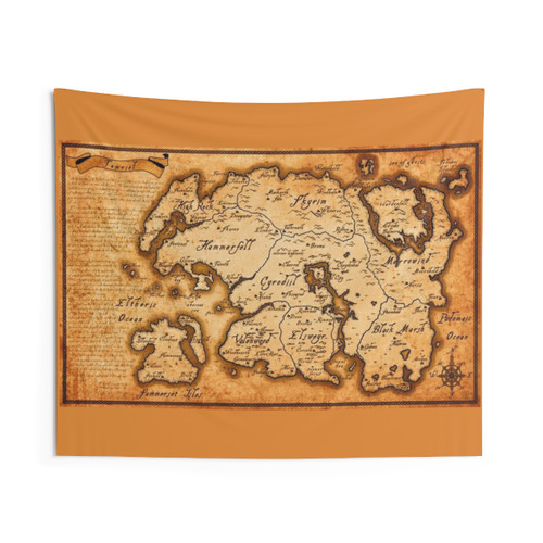 Elder Scrolls IV Oblivion Tamriel Map Tapestry