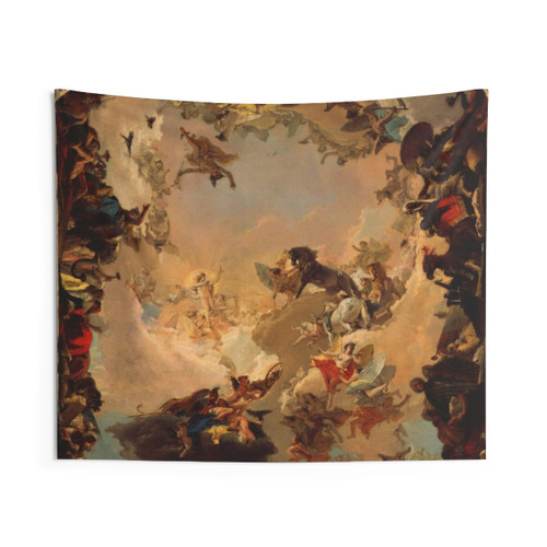 Allegory of the Planets and Continents Tapestry - Romantic Wall Art
