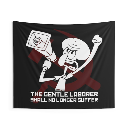 The Gentle Laborer Tapestry - Protest Art for Union & Socialist Activism