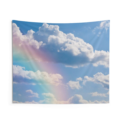 Colorful Rainbow Clouds Tapestry Wall Decor