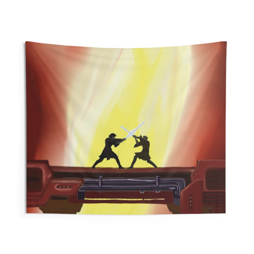 Star Wars Prequels Mustafar Battle Tapestry