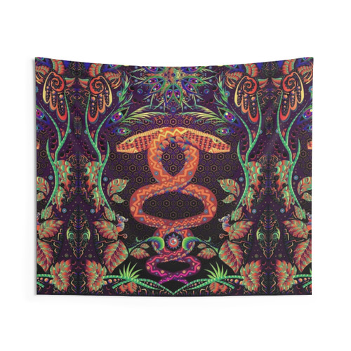 Psychedelic Ayahuasca Snake Spirit Tapestry