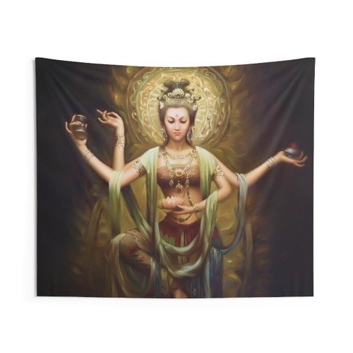Quan Yin Goddess of Compassion Tapestry