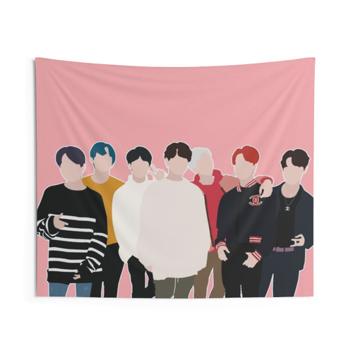 BTS Tapestry featuring Wings and Love Yourself Design