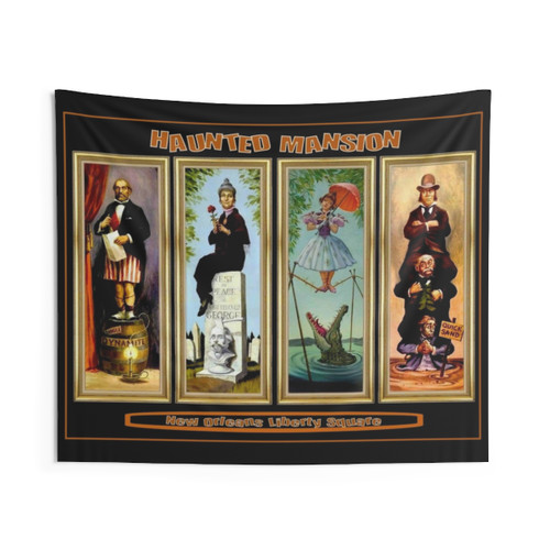 Haunted Mansion Vintage New Orleans Tapestry