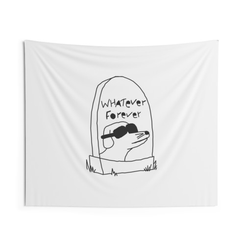 Modern Baseball Whatever Forever Themed Tapestry