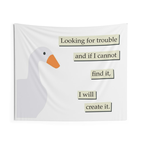 Chaotic Goose Tapestry - Vibrant and Whimsical Wall Hanging