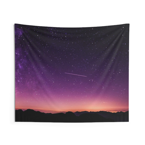 Night Sky Plain Tapestry - Galaxy Wall Hanging