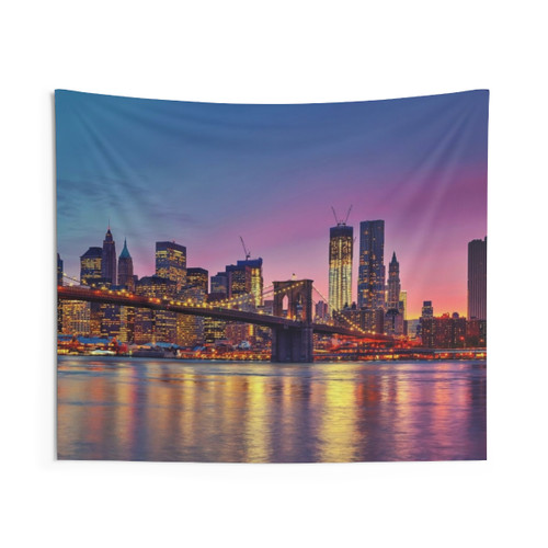 New York City Skyline Tapestry Wall Hanging