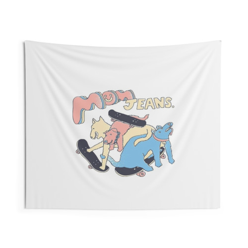 Mom Jeans Band Puppy Love Tapestry