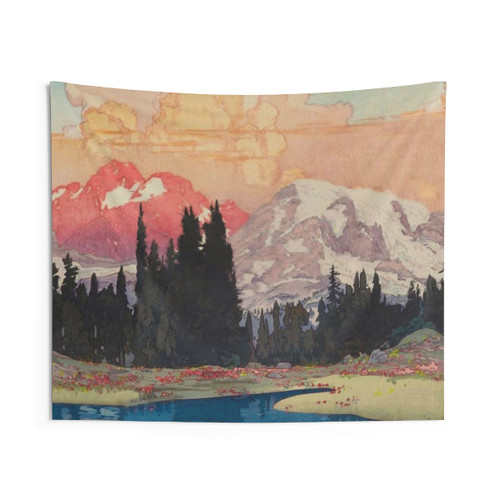 Storms over Keiisino nature landscape tapestry