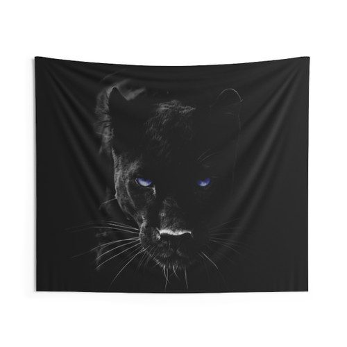 Dark Mother Superhero Tapestry featuring a black panther