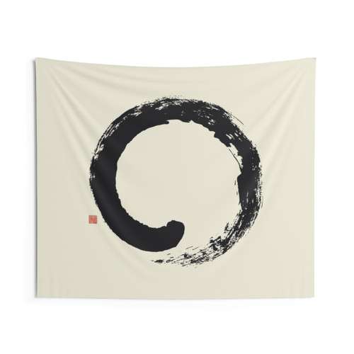 Ensō Japanese Zen Circle Tapestry Wall Decor