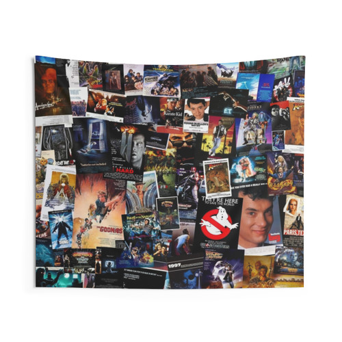 1980s Movie Posters Tapestry Wall Hanging
