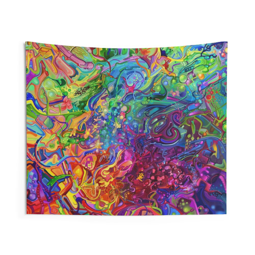 Geometric Abstract Art Tapestry