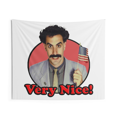 Borat Very Nice Tapestry Wall Hanging