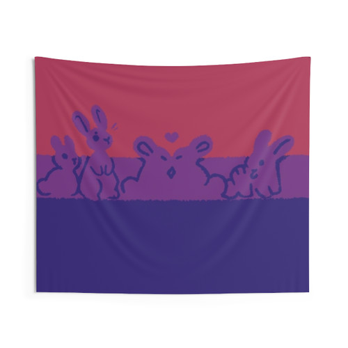 Bisexual Pride Bunny Tapestry